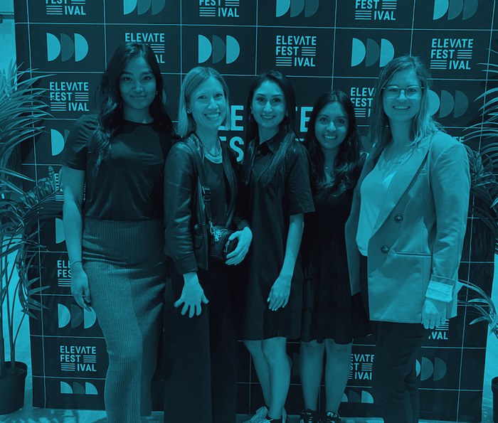 With the Elevate Festival team