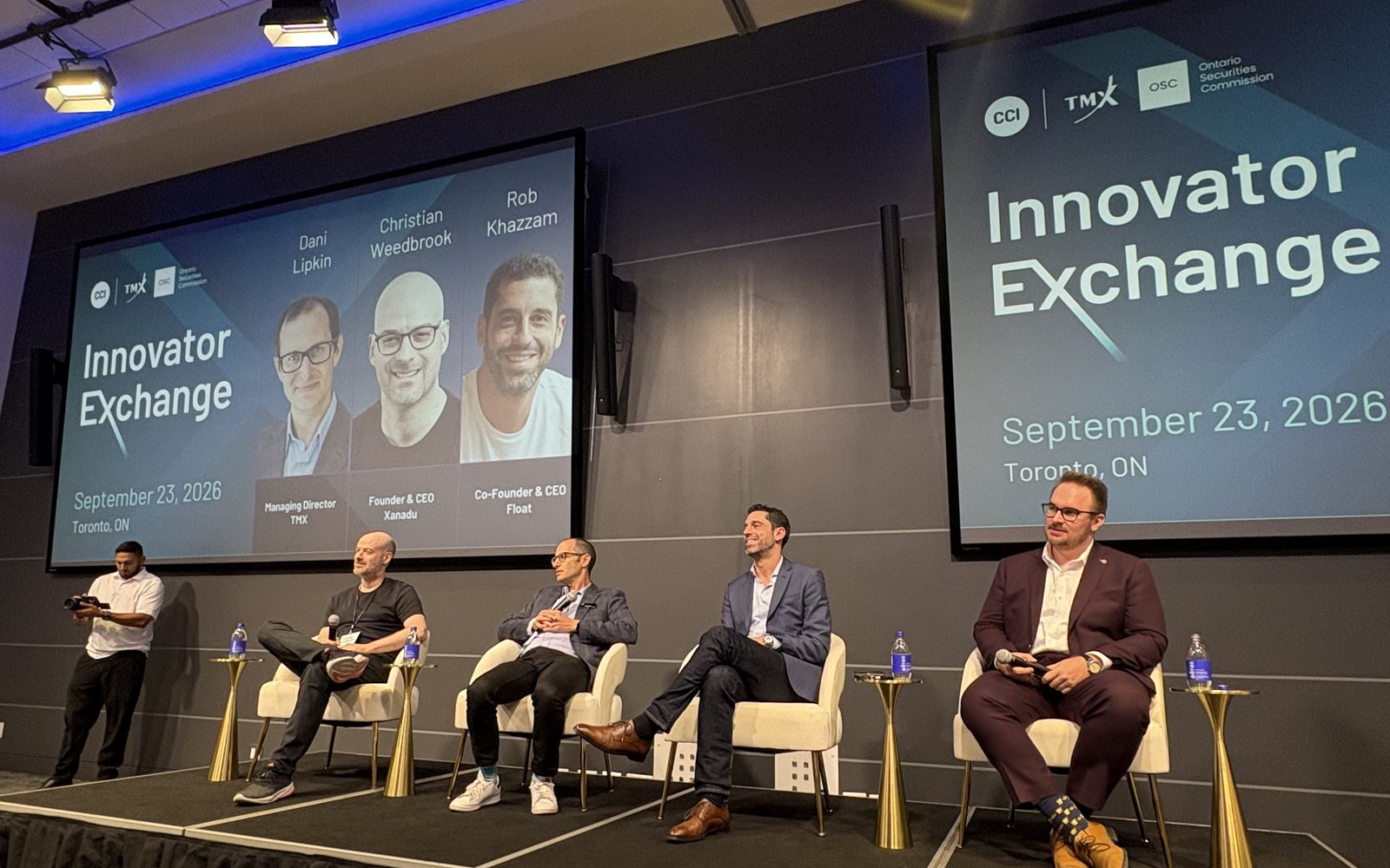 The panel on stage at CCI's Innovator Exchange, Toronto, September 23, 2026.