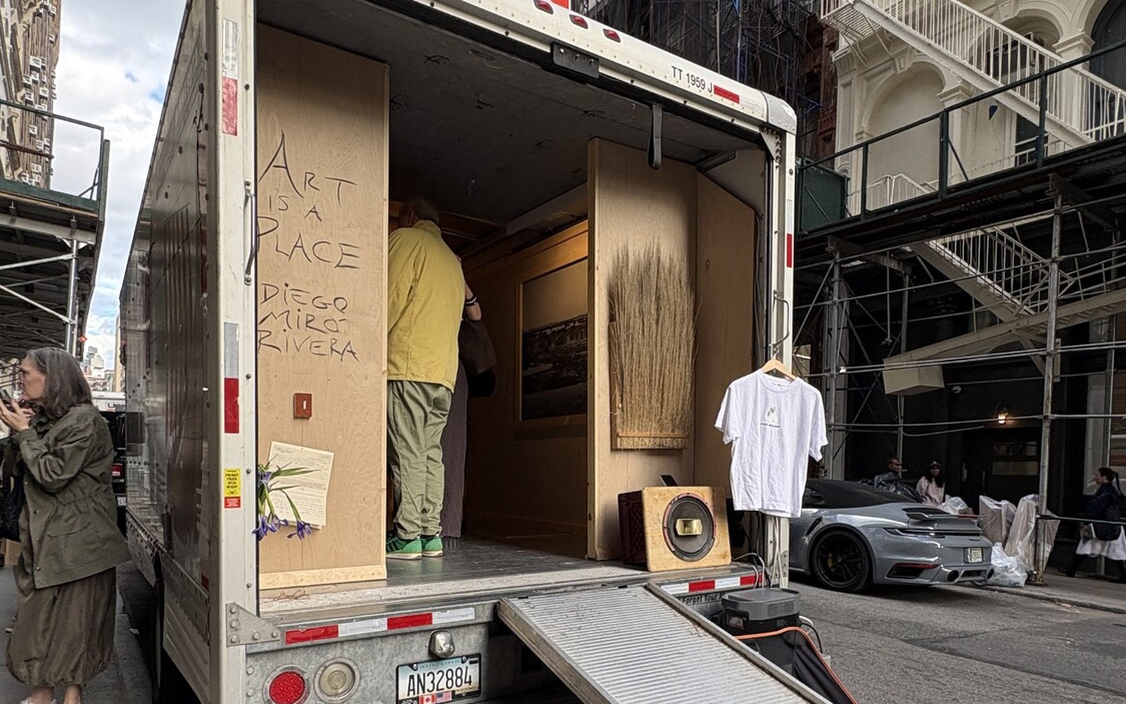 U-Haul Gallery: a commercial art gallery operating out of a rented moving truck on a New York street